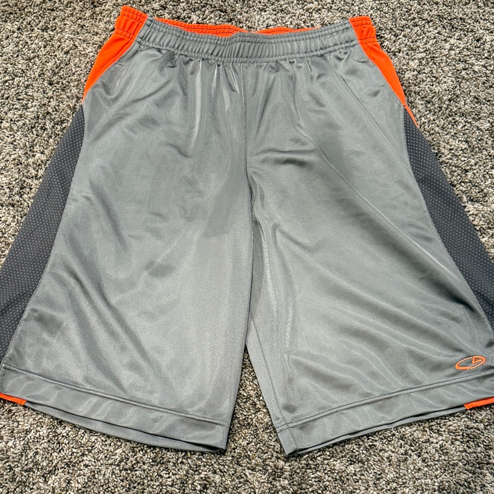 C9 by Champion Boy’s Athletic Shorts in Gray and Orange